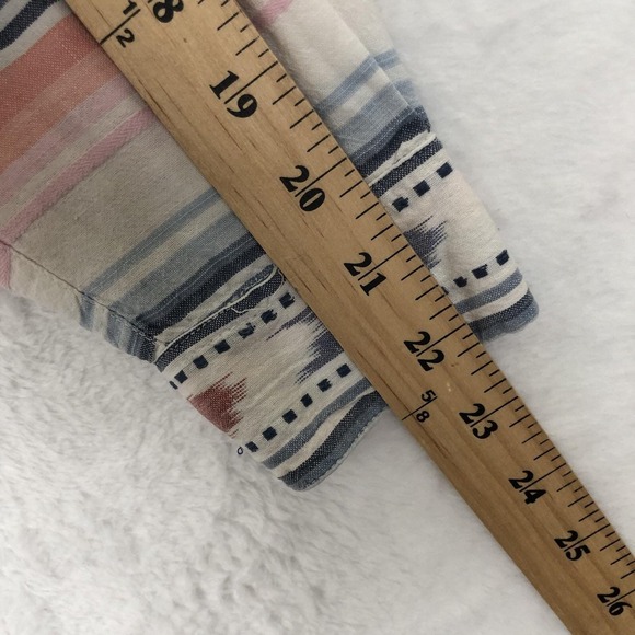 VTG KRAZY KAT Southwest Shirt Sz L Cotton Button Up Western Cowgirl Aztec L/S - Picture 8 of 9